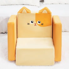 Load image into Gallery viewer, 2 in 1 Cute Cat Children Sofa Couch and Desk