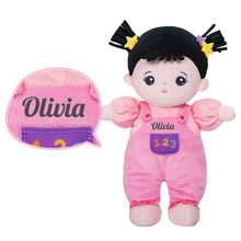 Load image into Gallery viewer, Personalized 10 Inch Plush Baby Girl Doll