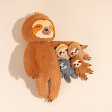 Load image into Gallery viewer, Sloth Family with 4 Babies Plush Playset Animals Stuffed Gift Set for Toddler