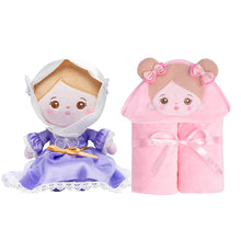 Load image into Gallery viewer, Personalized Doll and 35 Inch Soft Baby Blanket Combo