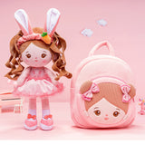 Personalized Long Ears Bunny Girl and Backpack