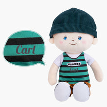 Load image into Gallery viewer, Personalized Blue Eyes &amp; Freckle Face Boy Doll + Backpack