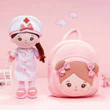 Load image into Gallery viewer, Personalized Nurse Girl Doll + Backpack