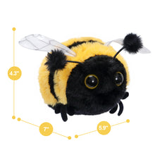 Load image into Gallery viewer, Soft Fur Bumblebee Plush Stuffed Animal Toy 7 Inch