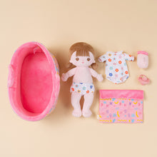 Load image into Gallery viewer, Personalized Dress-up Plush Baby Girl Doll Gift Set