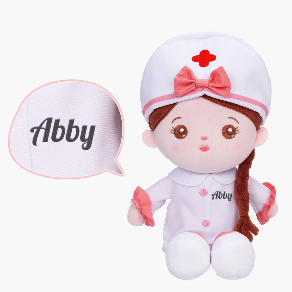 Personalized Nurse Girl Doll + Backpack