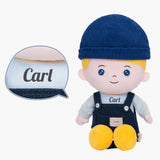 Personalized Blonde & Blue Eyes Boy Doll