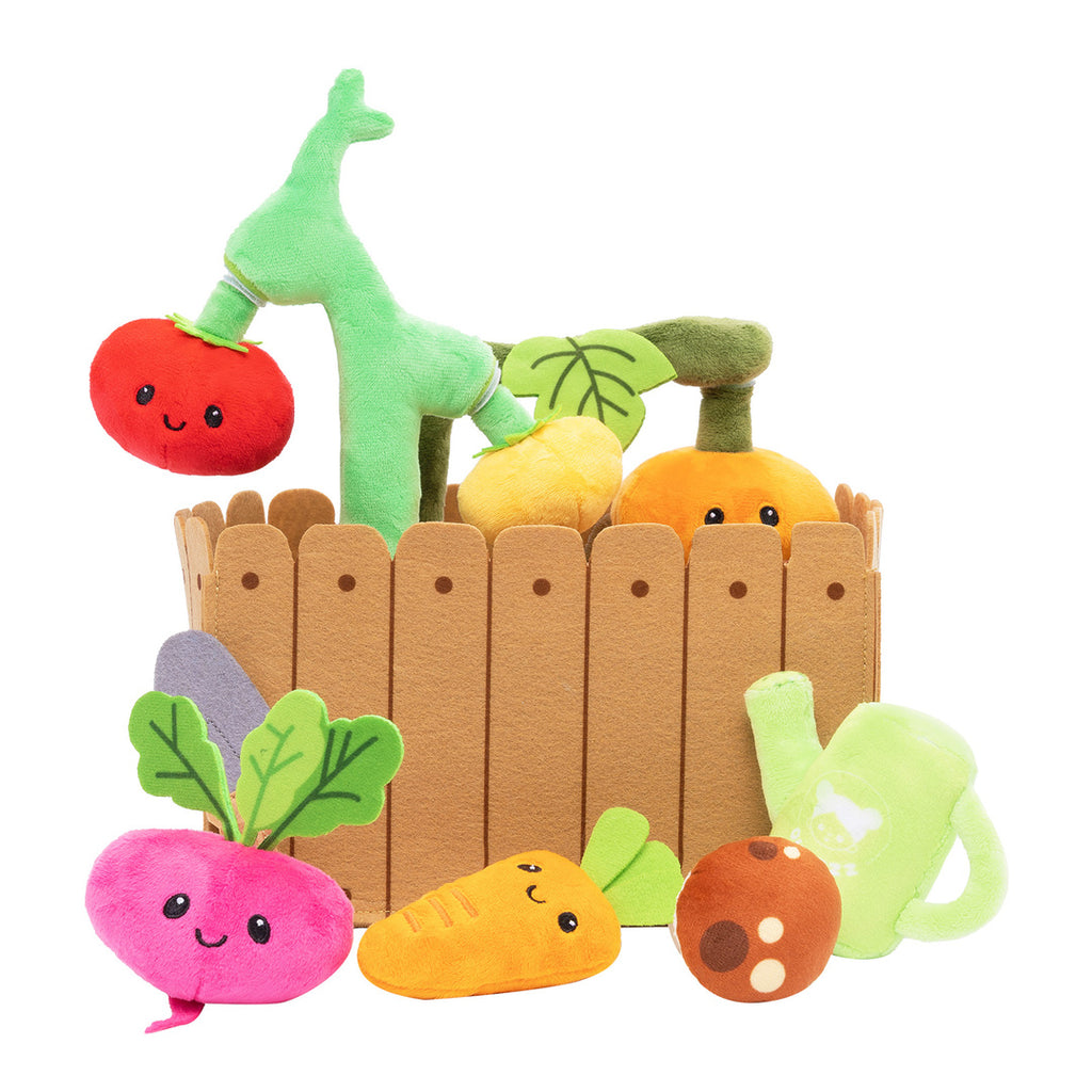 Personalized Baby's First Vegetable Garden Plush Playset