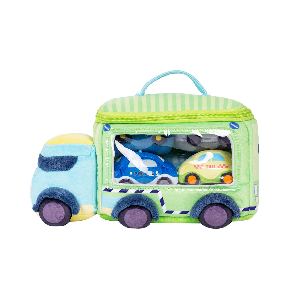 Personalized Baby's First Truck Car Sensory Toy Set