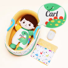 Load image into Gallery viewer, Personalized Baby Boy Plush Doll &amp; Gift Set