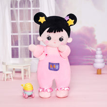 Load image into Gallery viewer, Personalized Black Hair Mini Plush Rag Baby Doll &amp; Gift Set