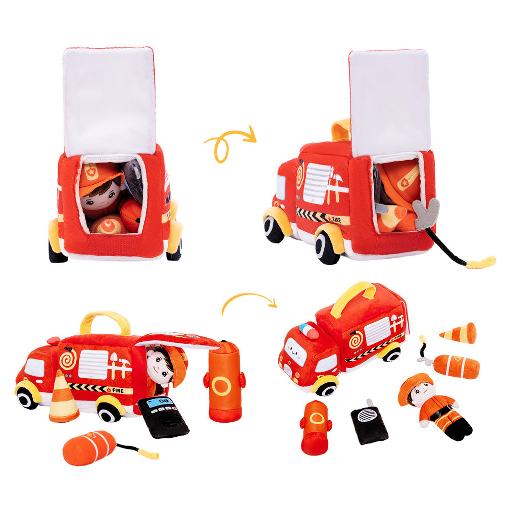 Personalized Baby's First Truck Car Sensory Toy Set