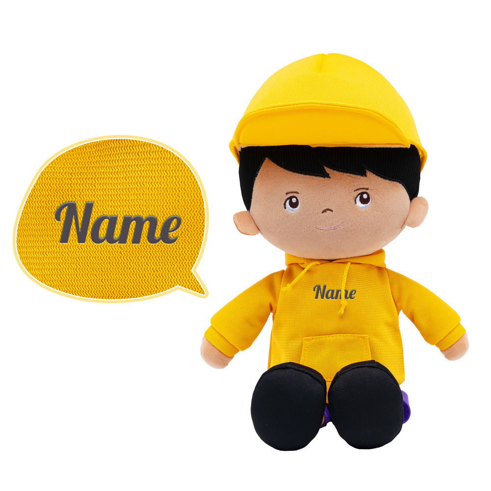 Personalized Black Hair Brunettes Plush Doll