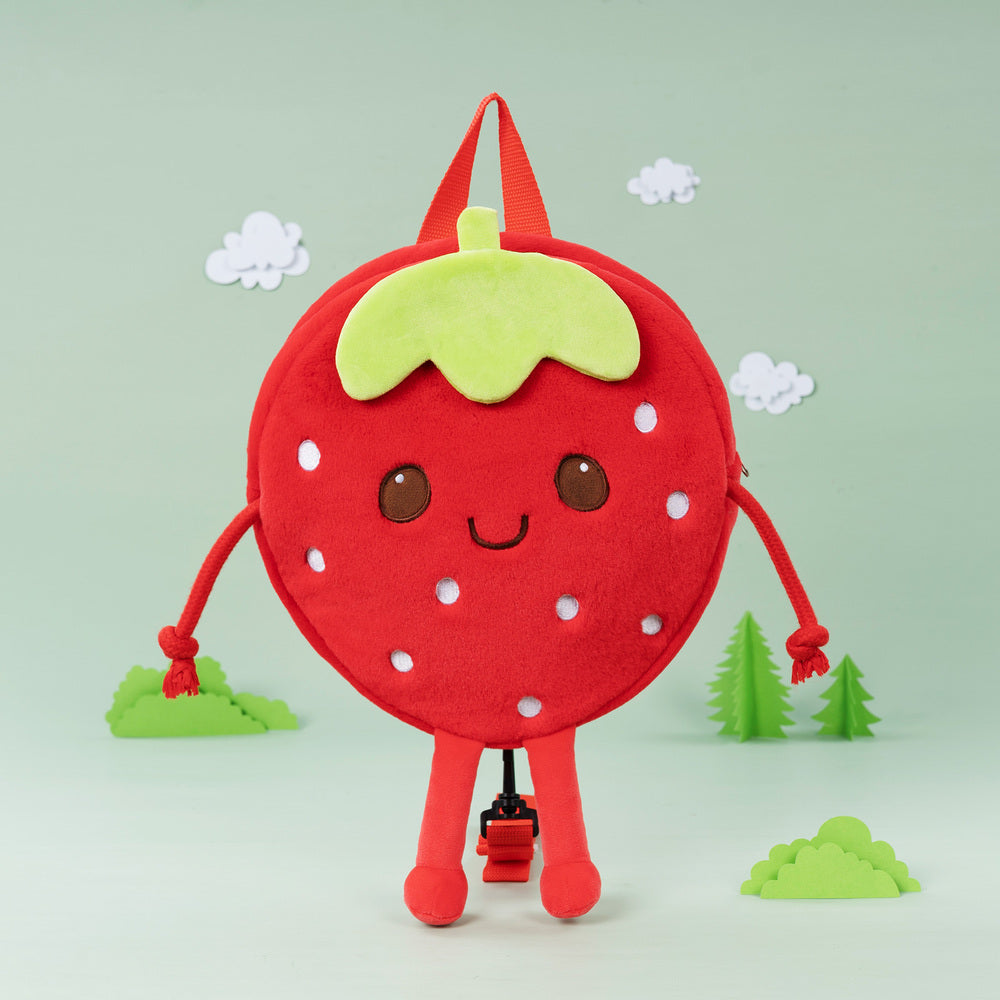 Personalized Cute Strawberry Plush Backpack