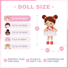 Load image into Gallery viewer, Personalized Deep Skin Abby Girl Plush Doll