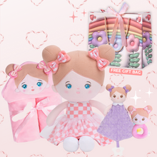 Load image into Gallery viewer, Personalized Doll and Blanket Bundle for Baby