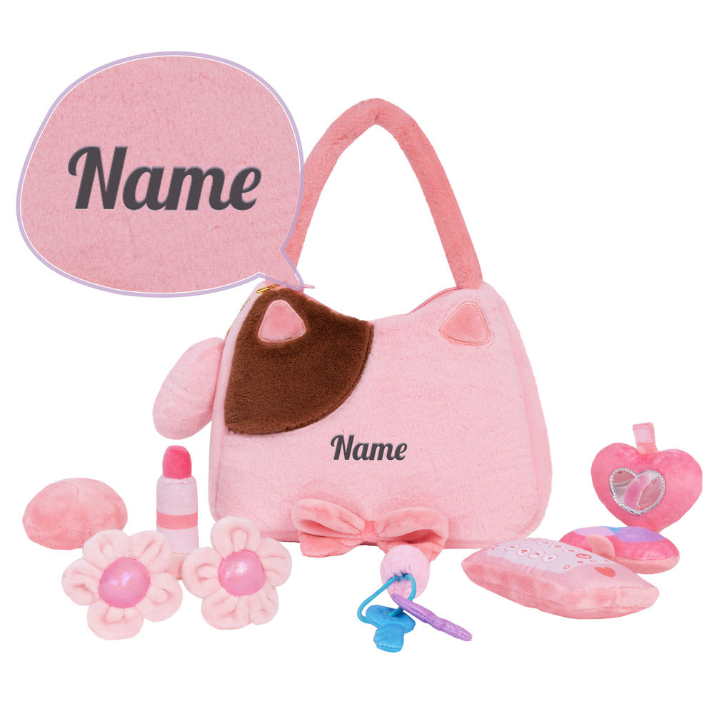 Personalized Doll with Plush Makeup Purse Shoulder Bag