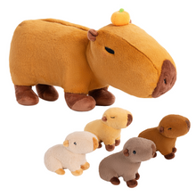 Load image into Gallery viewer, Capybara Family with 4 Babies Plush Playset Animals Stuffed Gift Set for Toddler