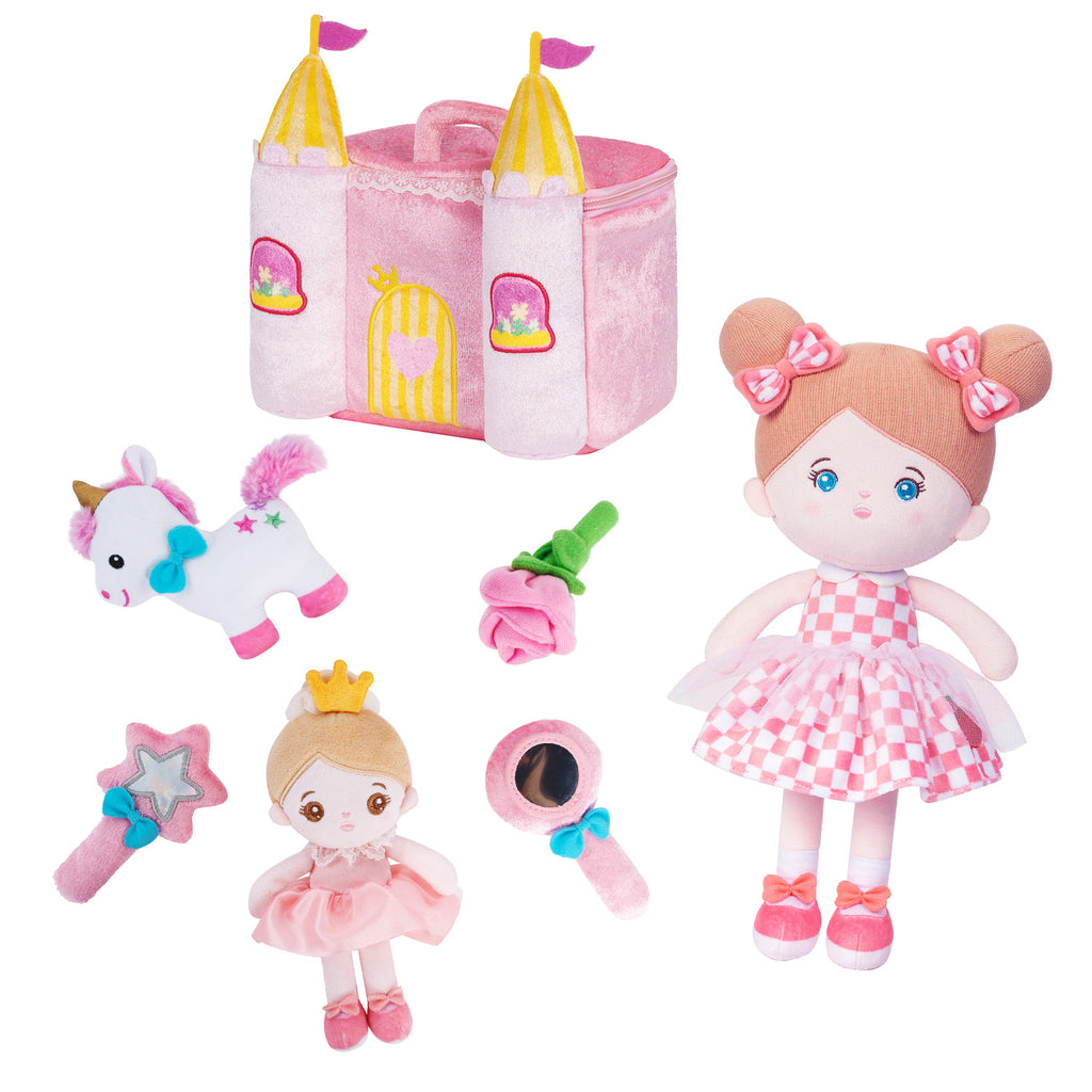 Personalized Plush Playset Sound Toy + 15 Inch Doll Gift Set