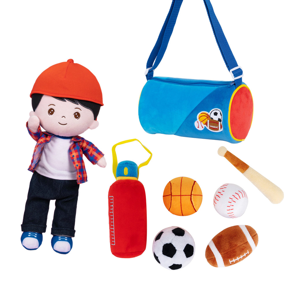 Personalized Plush Playset Sound Toy + 15 Inch Doll Gift Set