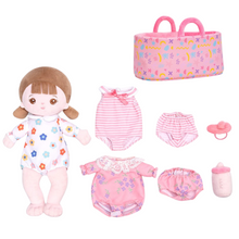 Load image into Gallery viewer, Personalized Dress Up Plush Baby Girl Doll with Changeable Outfit