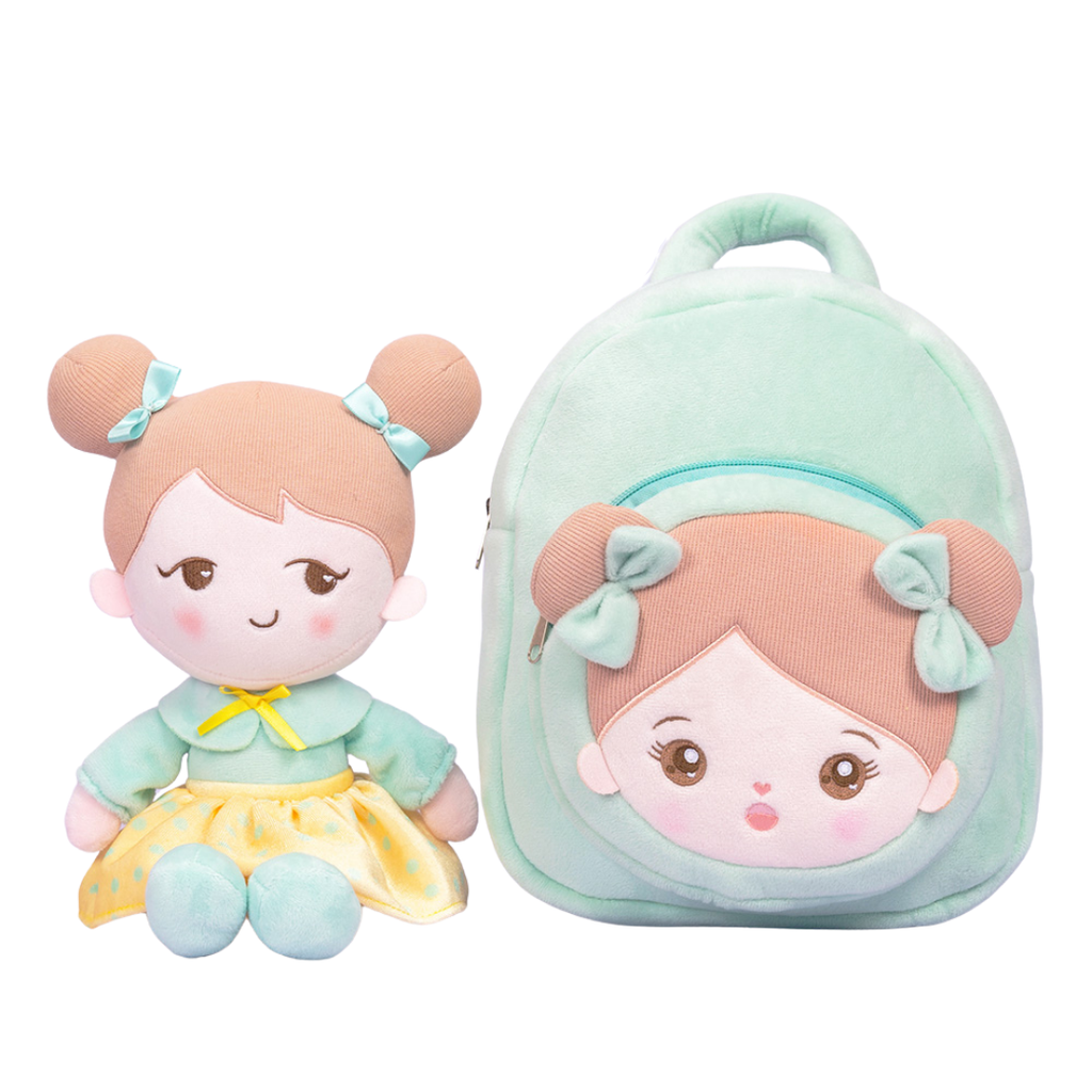 OUOZZZ Personalized Doll + Backpack Bundle