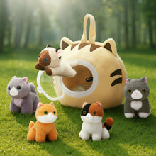 Load image into Gallery viewer, Personalized Cute Plush Cat House Toy Set with 5 Kittens