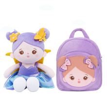 Load image into Gallery viewer, Personalized Purple Skirt Little Fairy Plush Doll