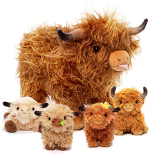 Load image into Gallery viewer, Plush Stuffed Animal Mommy with 4 Babies - 8 Themes