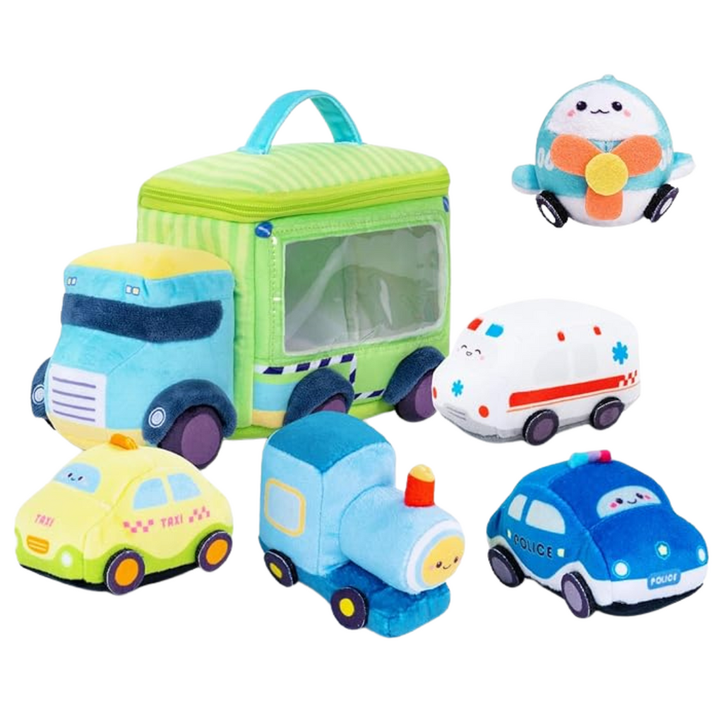 Personalized Baby's First Truck Car Sensory Toy Set