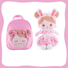 Load image into Gallery viewer, OUOZZZ Personalized Plush Doll and Optional Backpack A- Rabbit🐰 / Gift Set With Backpack