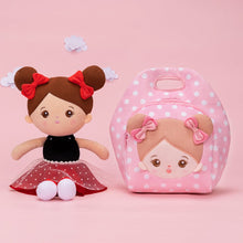 Load image into Gallery viewer, OUOZZZ Personalized Brown Skin Tone Plush Baby Doll With Lunch Bag🍱