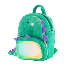 Load image into Gallery viewer, OUOZZZ Personalized Green Dinosaur Plush Backpack