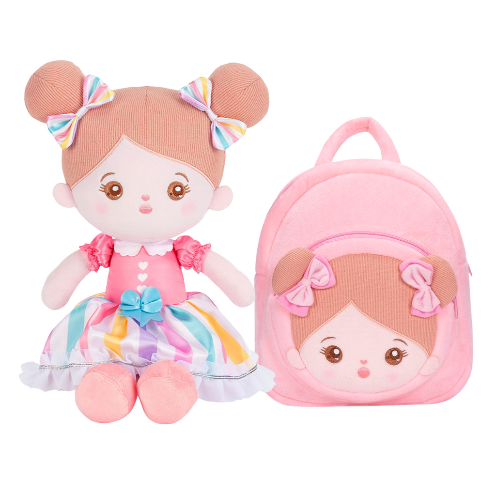 Personalized Baby Girl Doll and Matching Backpack