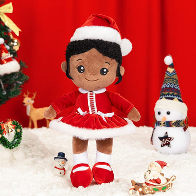 OUOZZZ Christmas Sale - Personalized Doll Baby Gift Set Christmas Red Girl Doll