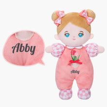 Load image into Gallery viewer, Personalized Blue Eyes Mini Plush Baby Girl Doll