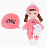 Personalized Mini Plush Braid Girl Baby Doll