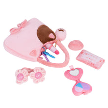 Load image into Gallery viewer, Personalized Baby&#39;s First Purse Makeup Bag Plush Sensory Toy Set