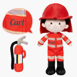 Personalized Firemen Plush Baby Boy Doll