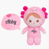 Personalized Pink Newt Plush Baby Doll