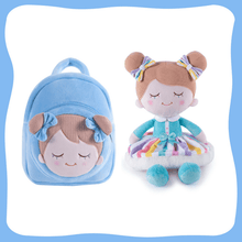 Load image into Gallery viewer, OUOZZZ Personalized Plush Doll and Optional Backpack I- Rainbow🌈 / Gift Set With Backpack
