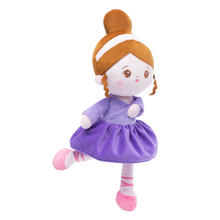 Load image into Gallery viewer, Personalized Purple Ballet Plush Girl Doll