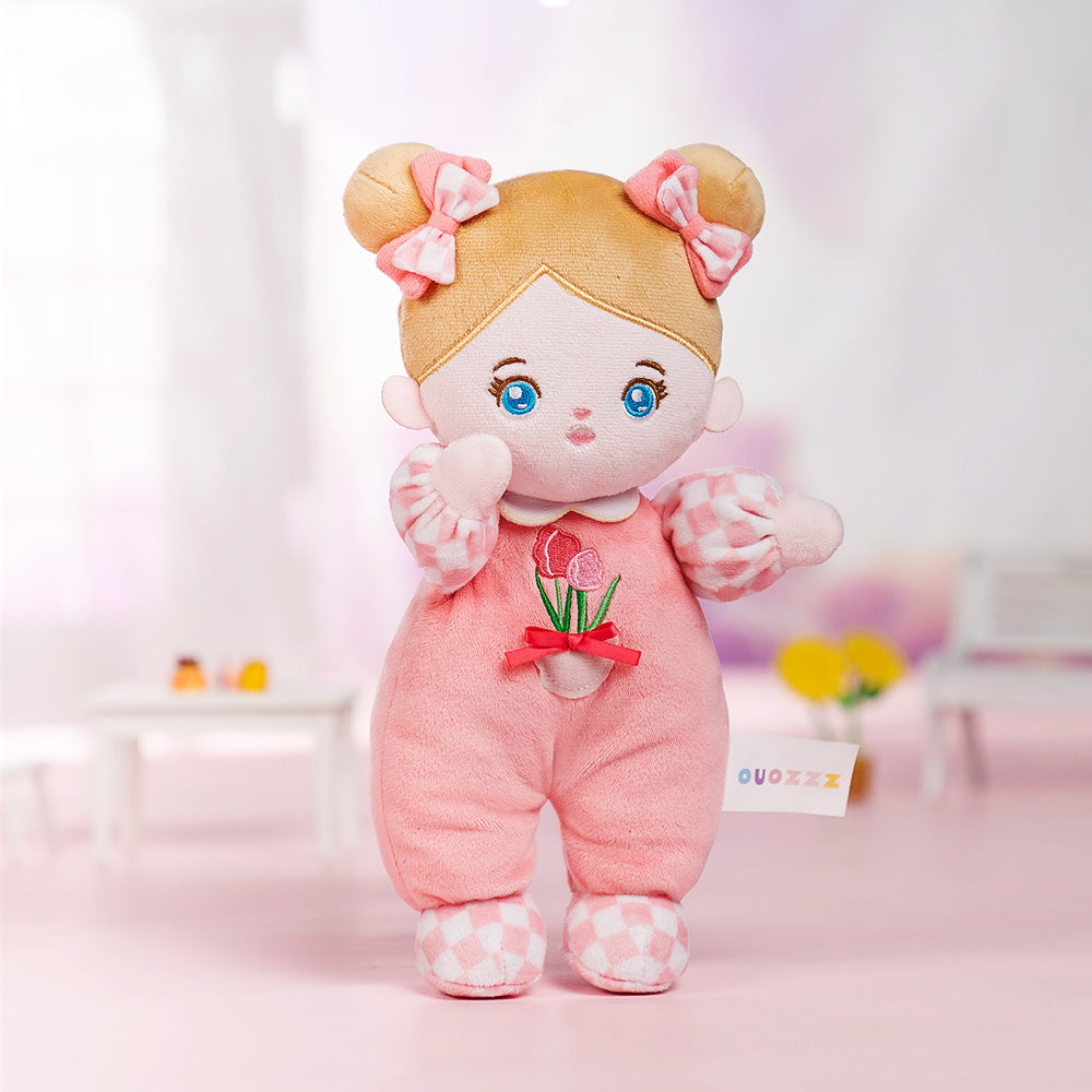 Personalized Blue Eyes Mini Plush Baby Girl Doll