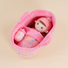 Load image into Gallery viewer, Personalized Mini Plush Braid Girl Baby Doll &amp; Gift Set