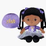 Personalized Purple Deep Skin Tone Plush Ash Doll