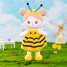 Load image into Gallery viewer, Personalized Yellow Bee Plush Baby Girl Doll