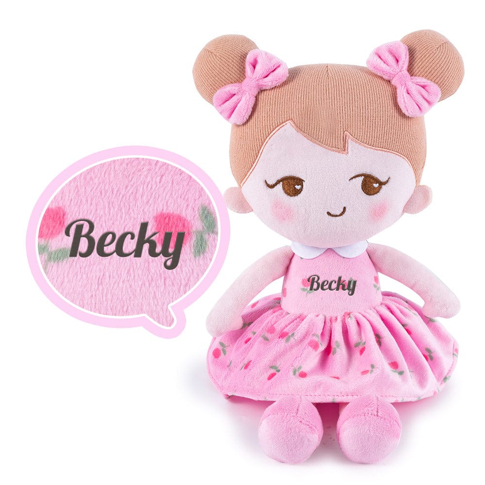 OUOZZZ Personalized Plush Doll and Optional Backpack B- Pink💘 / Only Doll